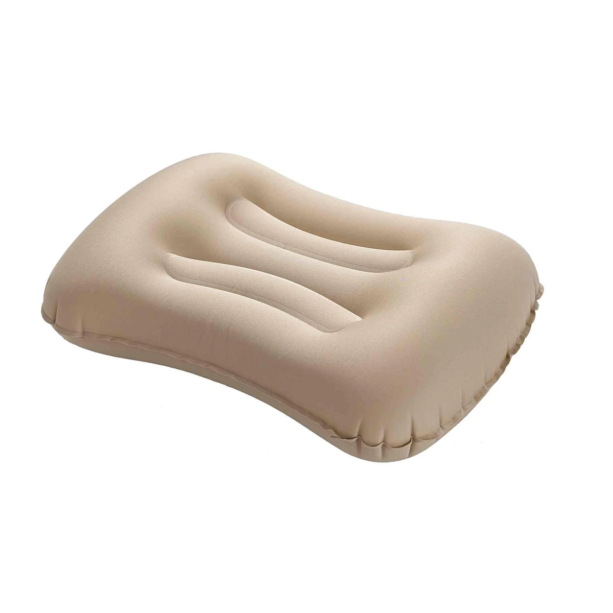 Inflatable pillow, compact design, 44x27x10 cm.