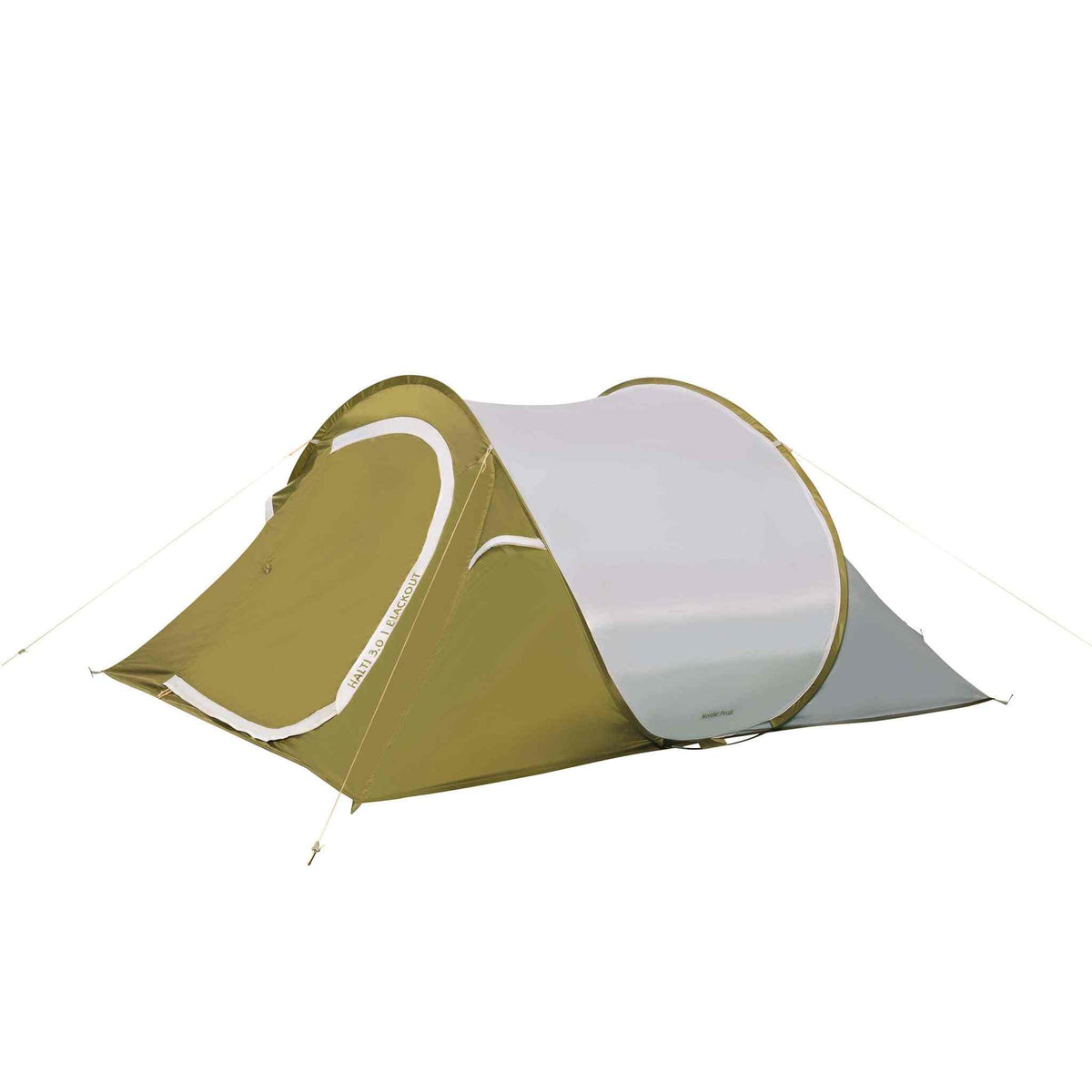 Pop up telt blackout, 3-person tent, easy setup, waterproof, dark interior.