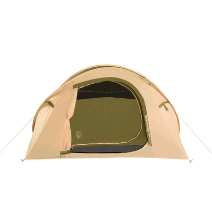 3-person pop up tent with quick setup, waterproof design, and ventilation.