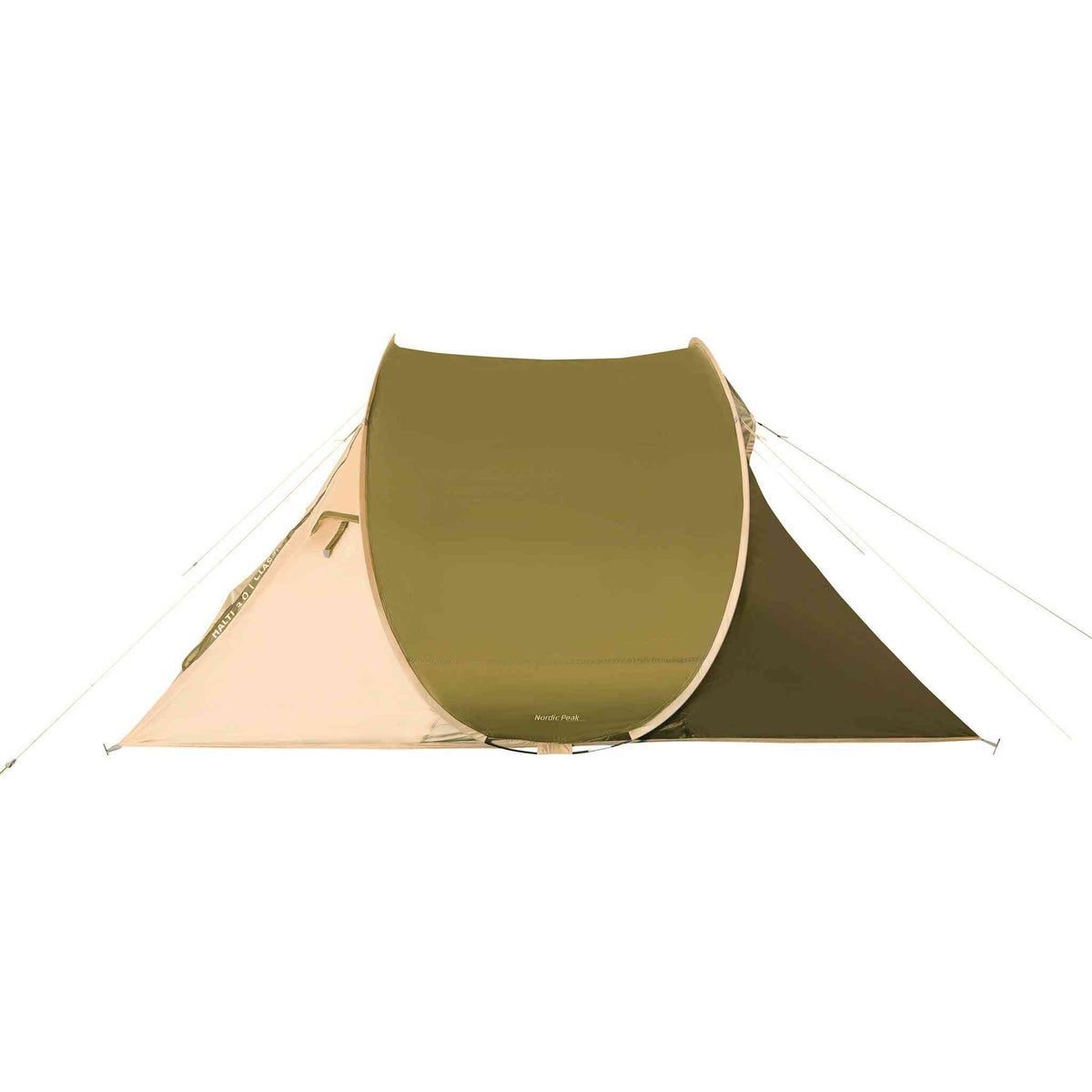 3-person pop up tent, waterproof, easy setup, durable design.