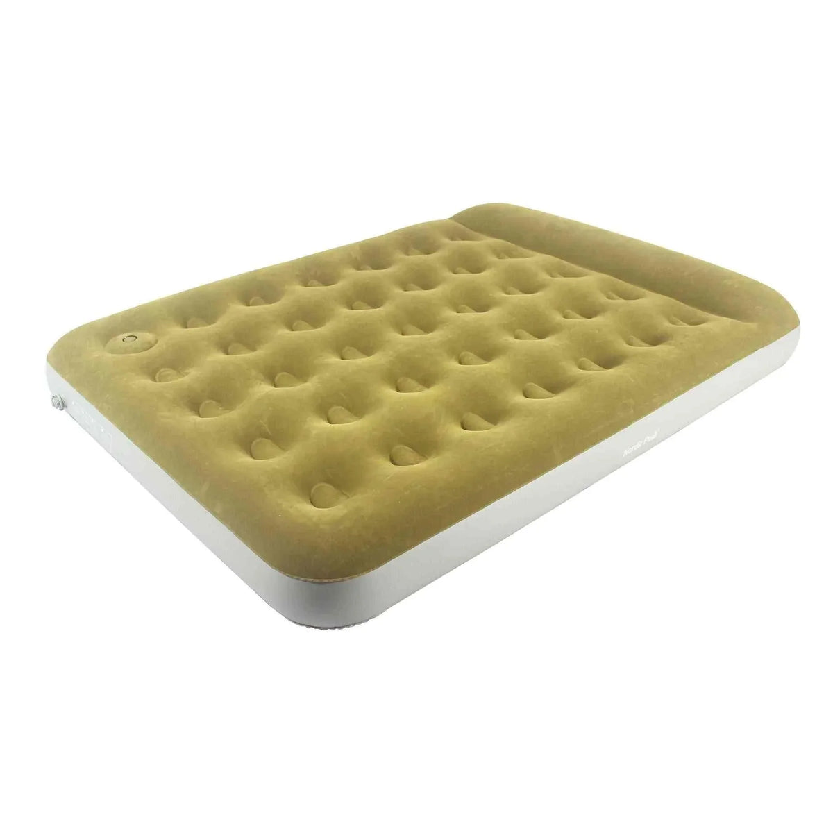 Dobbelt luftmadras with built-in features and repair kit, available in Basic and Premium models.