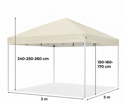 Pavillon Easy Up - 3x3m - Stål