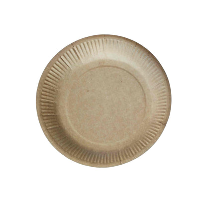Eco-friendly paper plates, 28 cm, set of 10.