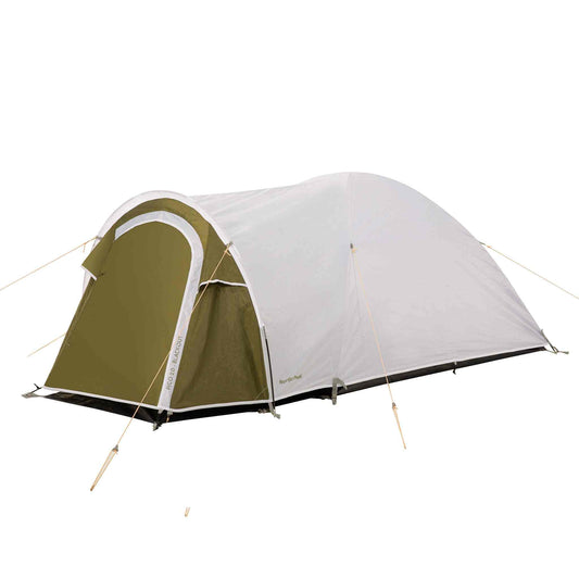 Blackout festivaltelt - 2 personer XL with large porch, waterproof, blackout function, and ventilation.