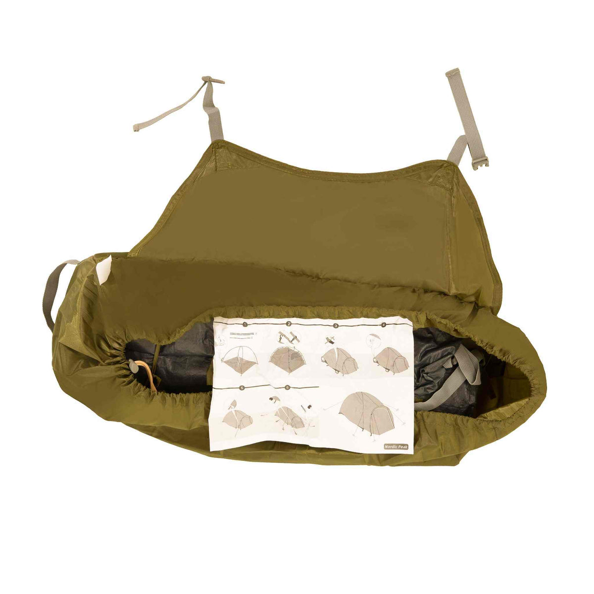 Festivaltelt - 4 personer XL i robust transportpose med manual.