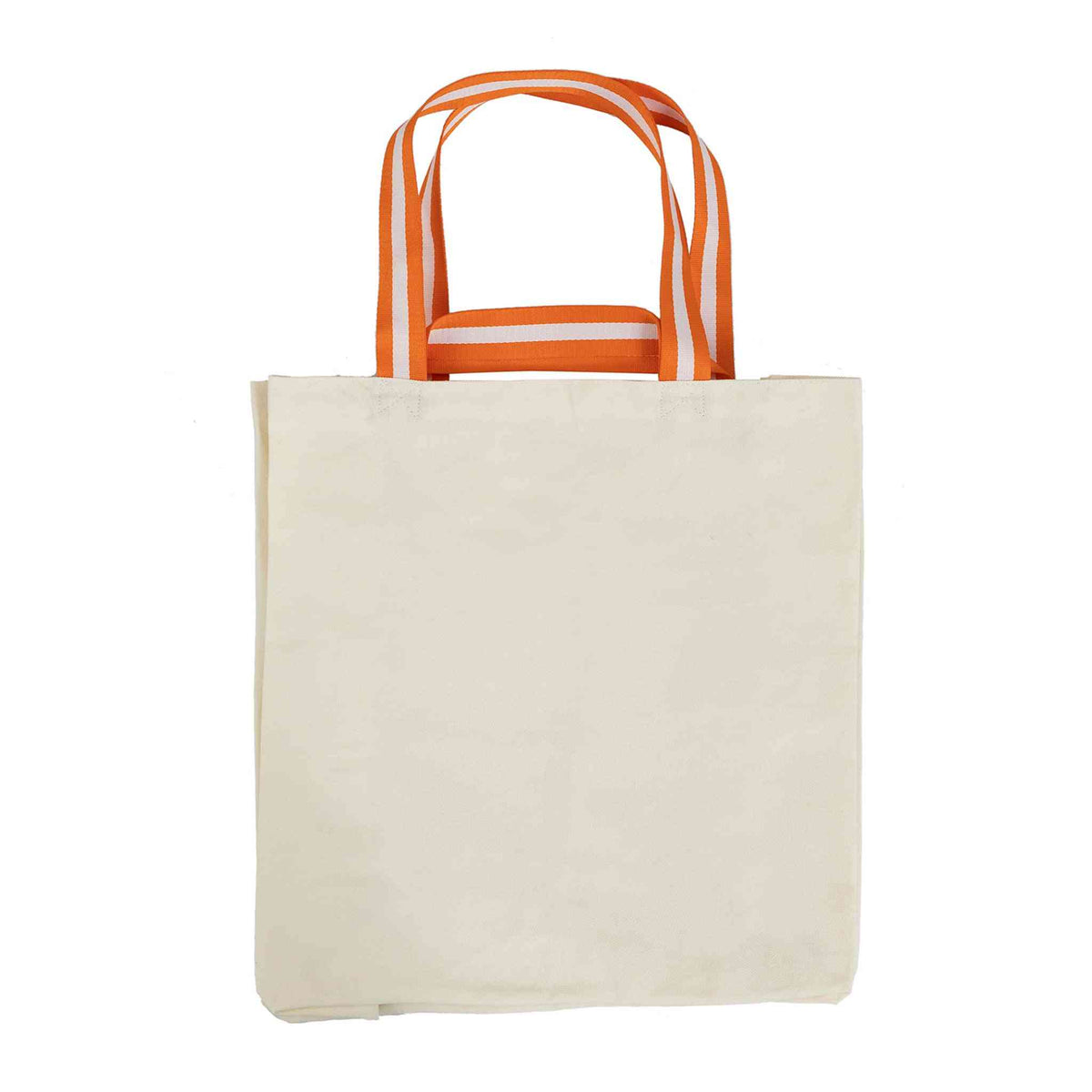 Opbevaringspose 40L i slidstærkt stof med orange håndtag, ideel til festival og camping.