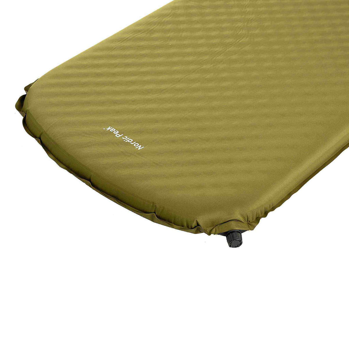 Self-inflating sleeping pad - single - 7 cm thick, Nordic Peak, green, 200x65 cm.